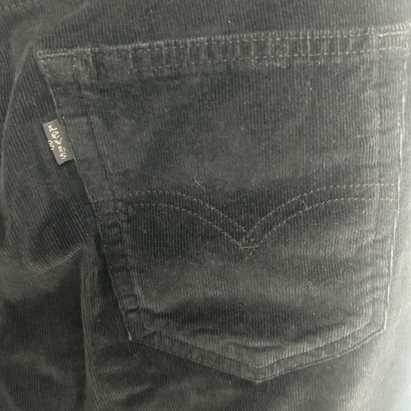 NWT Women’s  Levi's Strauss 726 High Rise Flare Corduroy Jeans Size 32x32 Black - Picture 7 of 12